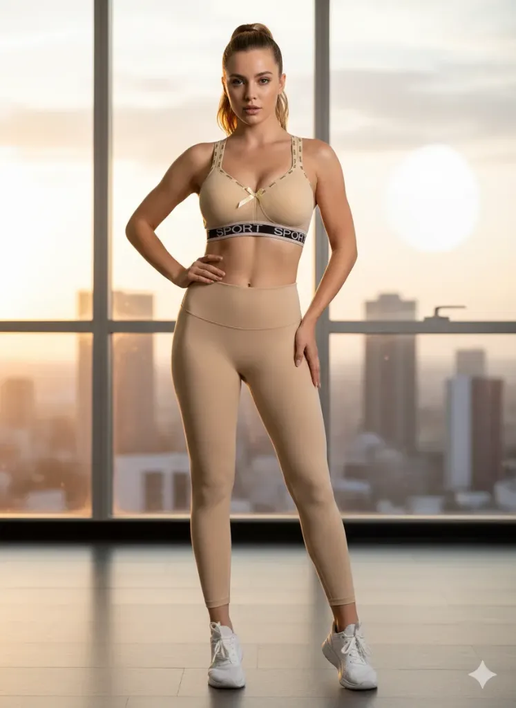 Padded Nylon Sports Bra